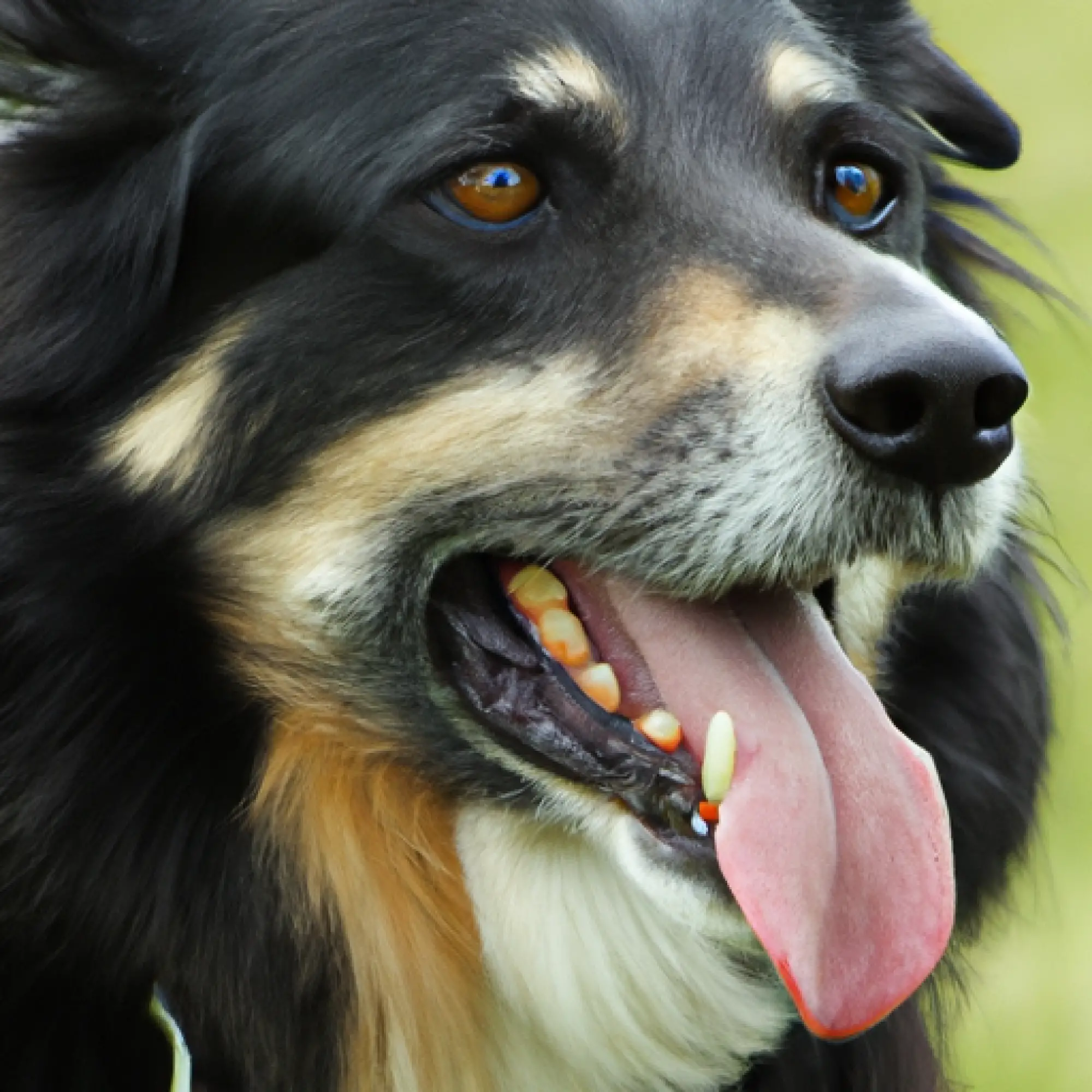 happy sheep dog